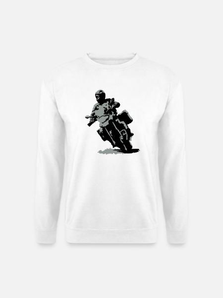 Reiseenduro klein - Unisex Pullover - Weiß