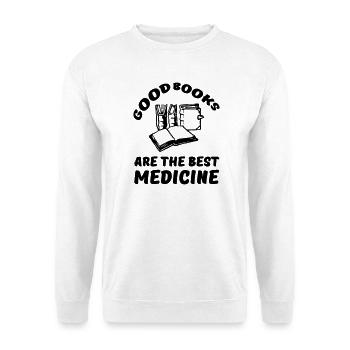 Livres Médecine Lecture Lecteur Cadeau Dire - Sweat-shirt Unisexe - blanc - Devant