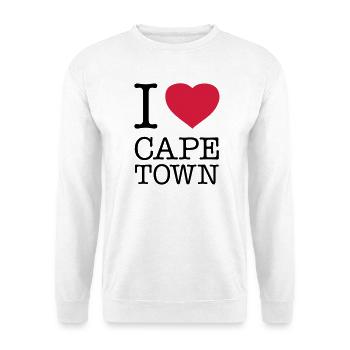 I LOVE CAPE TOWN Kapstadt - Unisex Sweatshirt - white - Front
