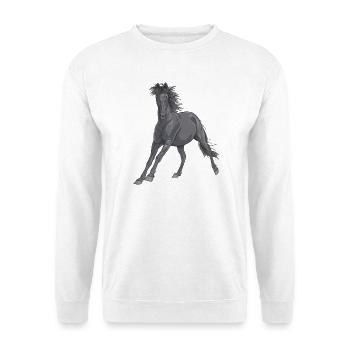 horse - Unisex Pullover - Weiß - Vorne