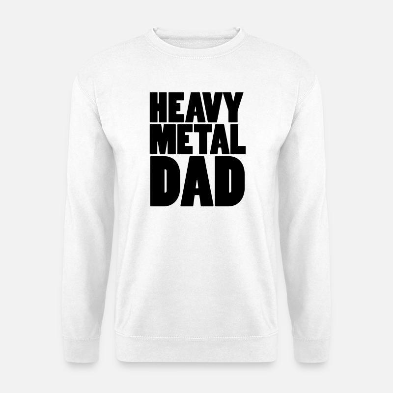 Heavy Metal Dad - Unisex Pullover - Weiß