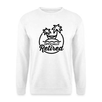 Officially retired - Sweat-shirt Unisexe - blanc - Devant