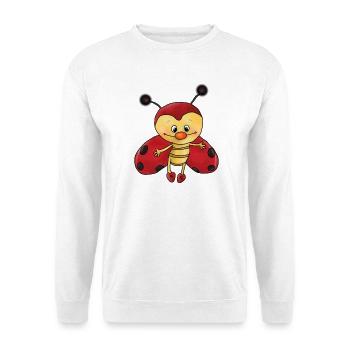 putziger Marienkaefer - Unisex Pullover - Weiß - Vorne