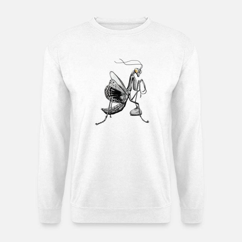 Gottesanbeterin - Unisex Pullover - Weiß