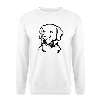 Labrador Kopf - Unisex Pullover - Weiß - Vorne