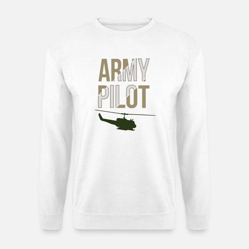 Armee Pilot - Unisex Pullover - Weiß