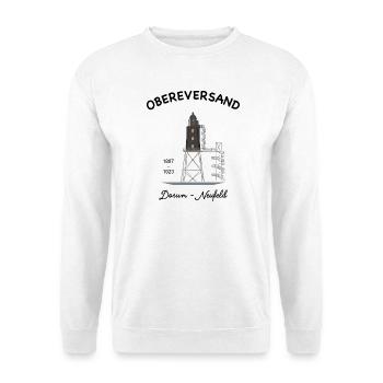 Leuchtturm Obereversand, Dorum- Neufeld, Nordsee - Unisex Pullover - Weiß - Vorne