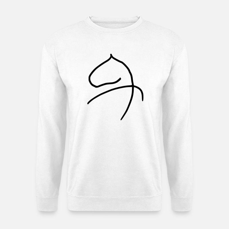 Pferd - Unisex Pullover - Weiß