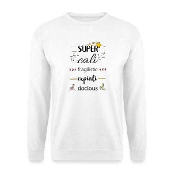 Magie et fun - Sweat-shirt Unisexe - blanc - Devant