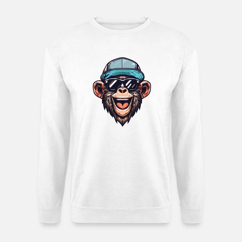 Funny Monkey - Unisex Sweatshirt - white