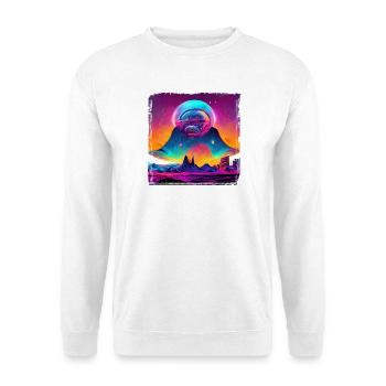 Fantaisie spatiale - Sweat-shirt Unisexe - blanc - Devant
