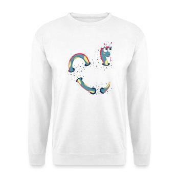 Niedlicher Drachen, Seeungeheuer für Kinder - Unisex Pullover - Weiß - Vorne