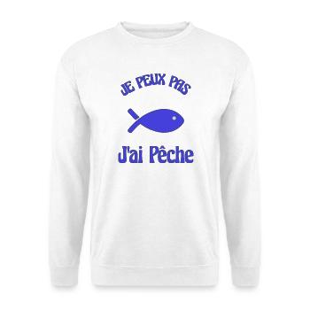 I CAN'T. FISHING. FISH. APRIL FOOL - Unisex Sweatshirt - white - Front