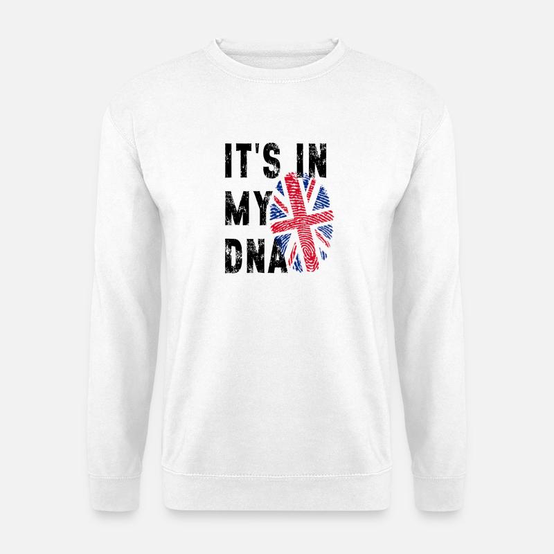 Union Jack Fingerabdruck - Unisex Pullover - Weiß