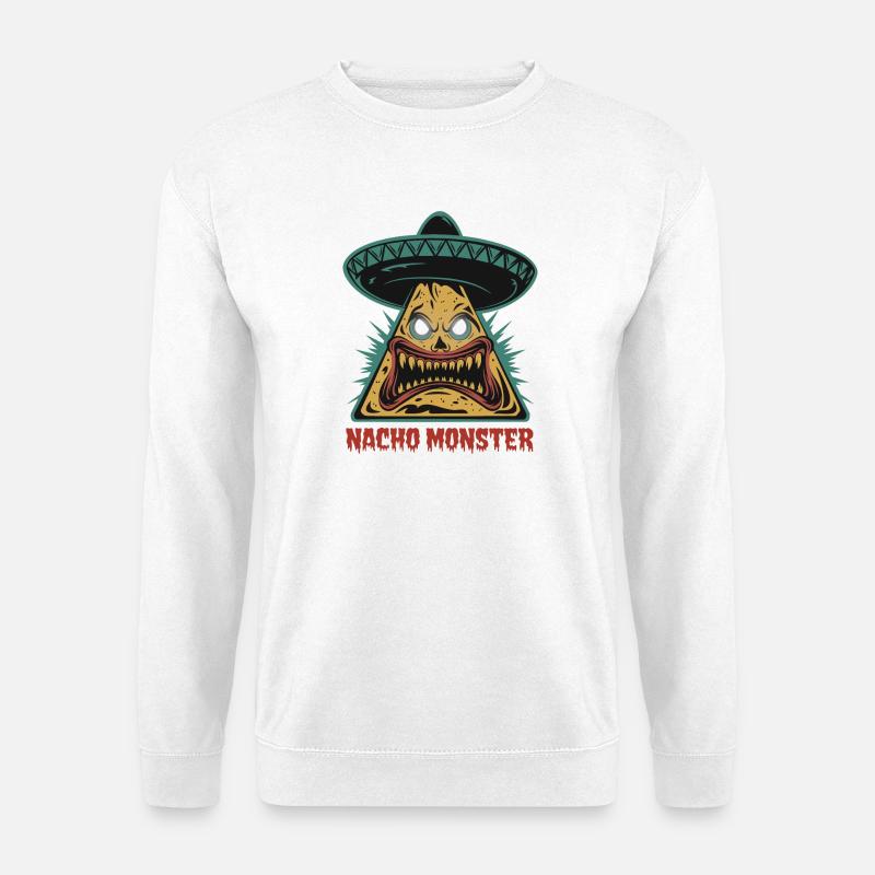 Nacho Monster Fiesta - Unisex Pullover - Weiß