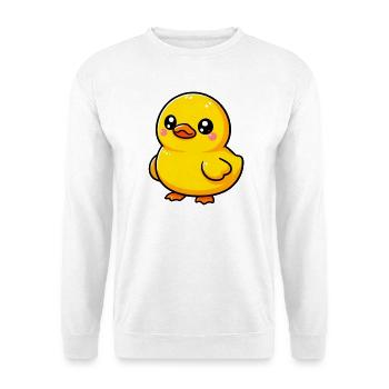 Ente Ente Ente Ente Ente - Unisex Pullover - Weiß - Vorne