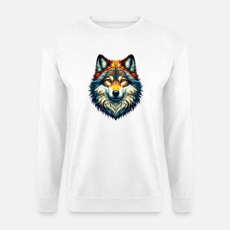 Wolf - Unisex Sweatshirt - white
