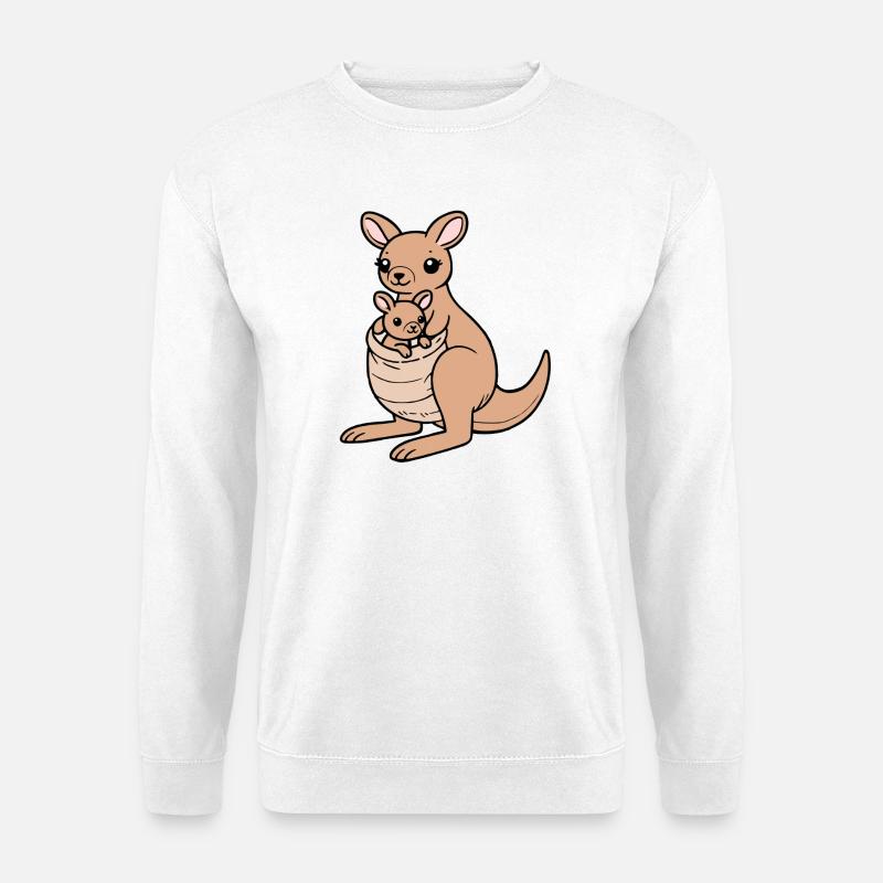 Känguru - Unisex Pullover - Weiß