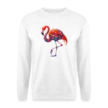 Flamant - Sweat-shirt Unisexe - blanc - Devant