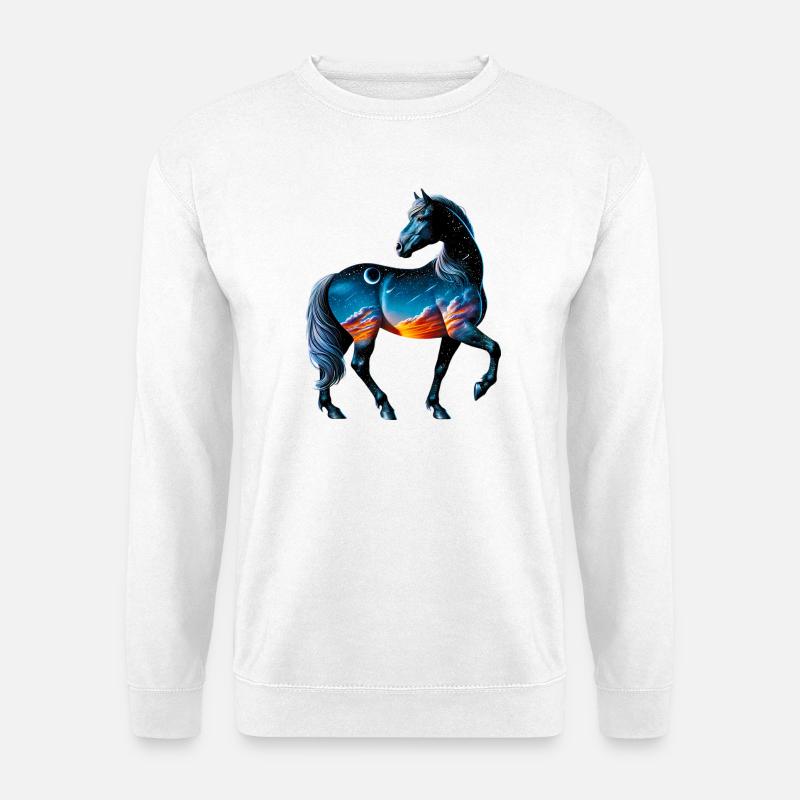 Pferd - Unisex Pullover - Weiß