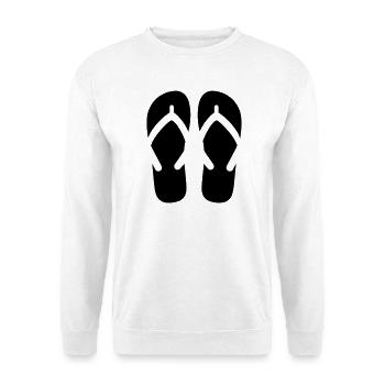 Flip-Flops - Unisex Pullover - Weiß - Vorne