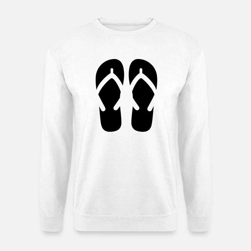 Flip flops - Unisex Sweatshirt - white
