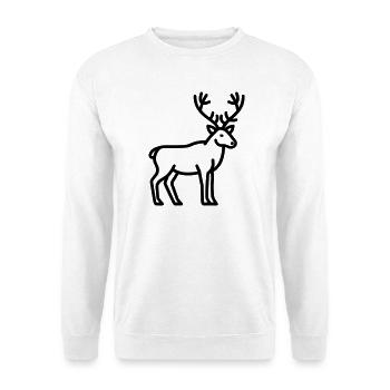 caribou - Unisex Sweatshirt - white - Front