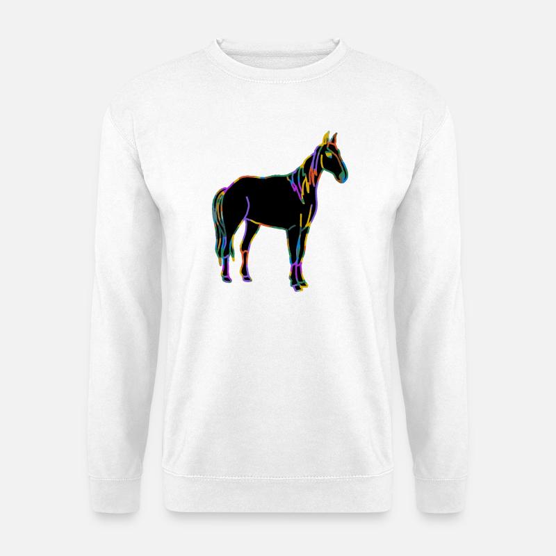 Pferd - Unisex Pullover - Weiß