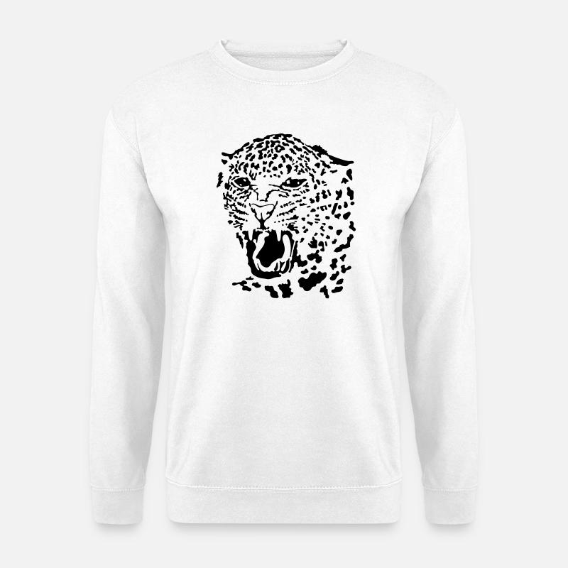 Leopard - Unisex Pullover - Weiß