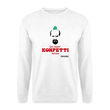 Stromberg - Ich Könnt Konfetti Kotzen Kostüm - Unisex Pullover - Weiß - Vorne
