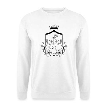 Geflügeltes Reh – edles Wappentier Wald - Unisex Pullover - Weiß - Vorne
