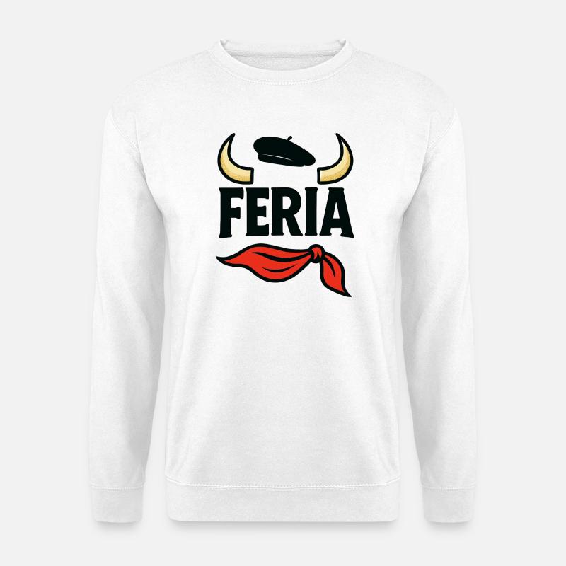 Feria – Baskenland - Unisex Pullover - Weiß