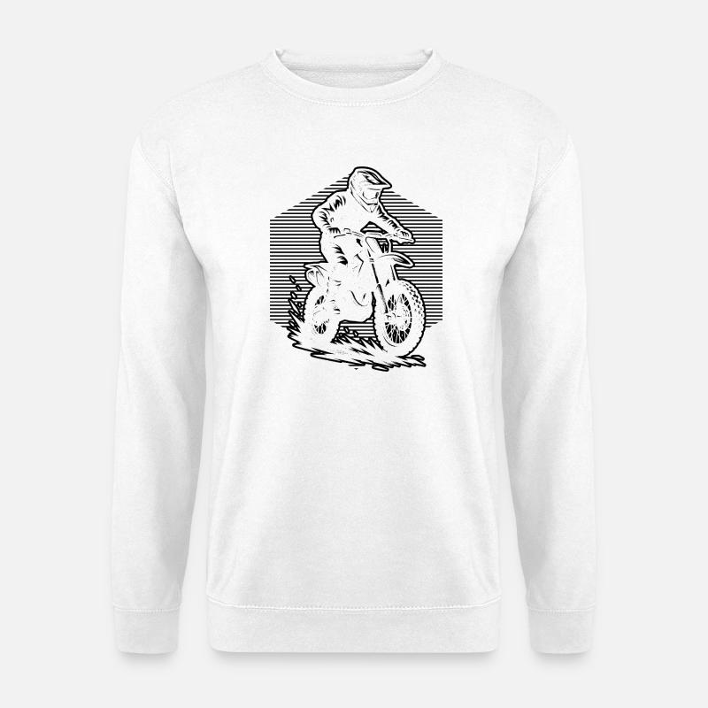 Statement for all motocross - Unisex Sweatshirt - white