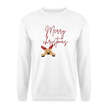 Merry christmas  - Sweat-shirt Unisexe - blanc - Devant
