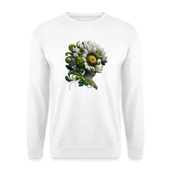 Flora Head Flower Dreams Portrait - Unisex Sweatshirt - white - Front