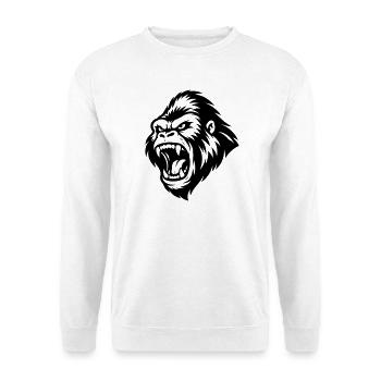 Gorilla Aggressive - Unisex Sweatshirt - white - Front
