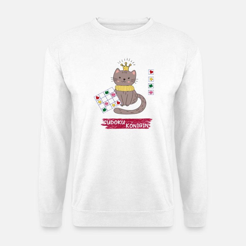 Sudoku Königin  - Unisex Pullover - Weiß