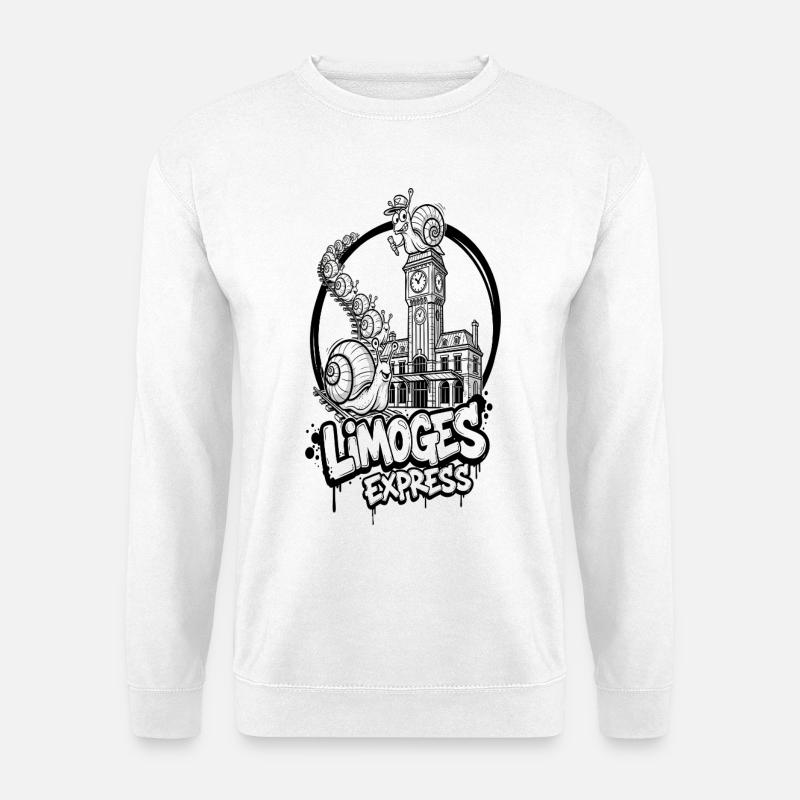 Limoges Express-Schnecken - Unisex Pullover - Weiß