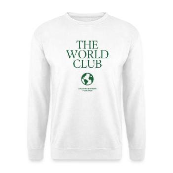 Le Club du Monde – Surmonter les frontières - Sweat-shirt Unisexe - blanc - Devant
