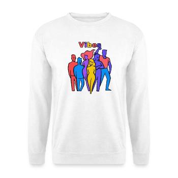 Silhouettes arc-en-ciel Vibes - Sweat-shirt Unisexe - blanc - Devant