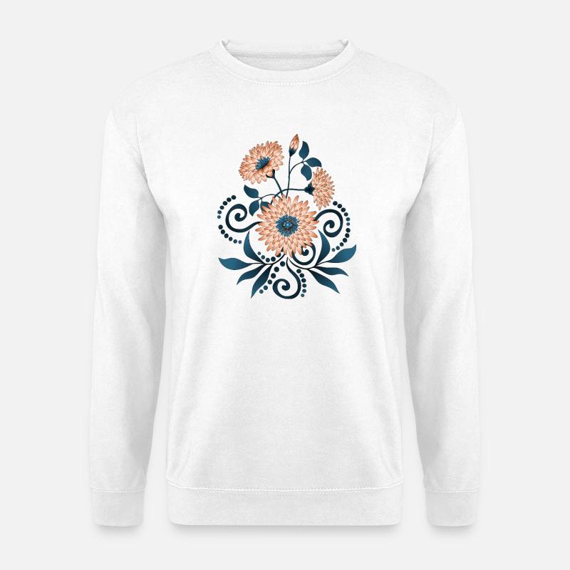 Blumen - Unisex Pullover - Weiß