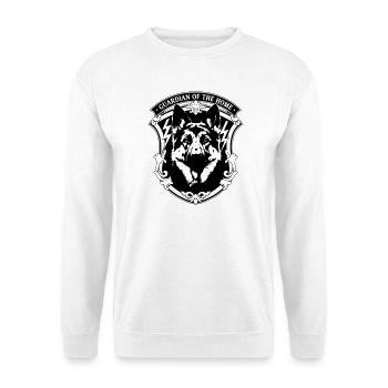 Cimier du berger allemand gardien de la maison - Sweat-shirt Unisexe - blanc - Devant