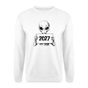 Außerirdischer - Unisex Pullover - Weiß - Vorne