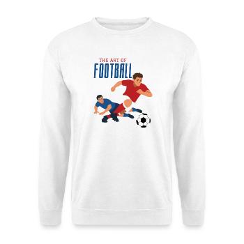 The art of football, dribbling - Unisex Sweatshirt - white - Front