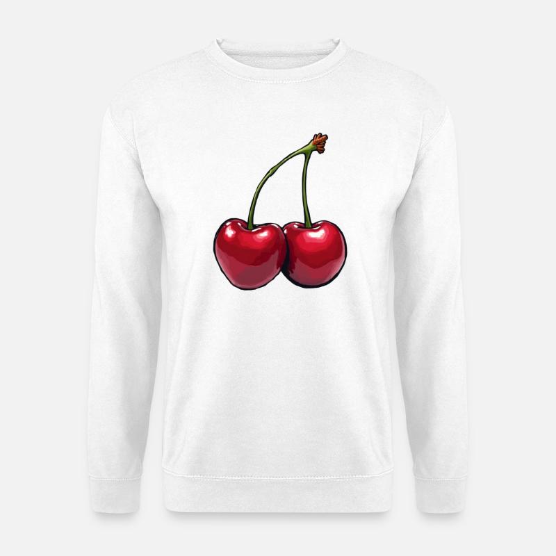 Kirschen - Unisex Pullover - Weiß