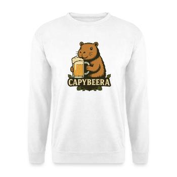 Capybeera - ein Spritanimal für viele Gelegenheite - Unisex Pullover - Weiß - Vorne