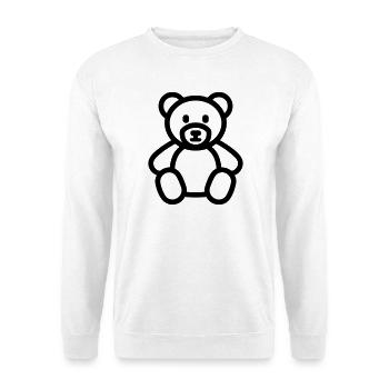 ours - Sweat-shirt Unisexe - blanc - Devant