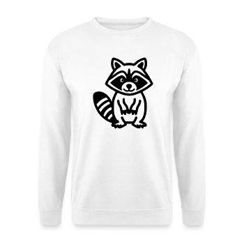 raccoon - Unisex Sweatshirt - white - Front