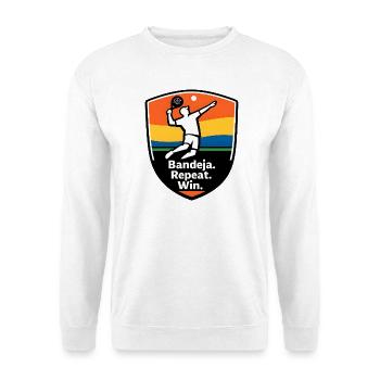 Bandeja Repeat Win Schild - Unisex Pullover - Weiß - Vorne