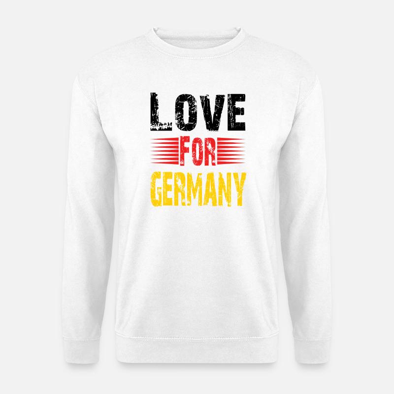 For Germany Grunge Fussball Fan Shirt - Unisex Pullover - Weiß